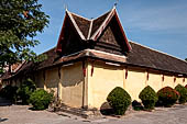 Vientiane, Laos - Wat Si Saket, the gallery enclosing the sim. 